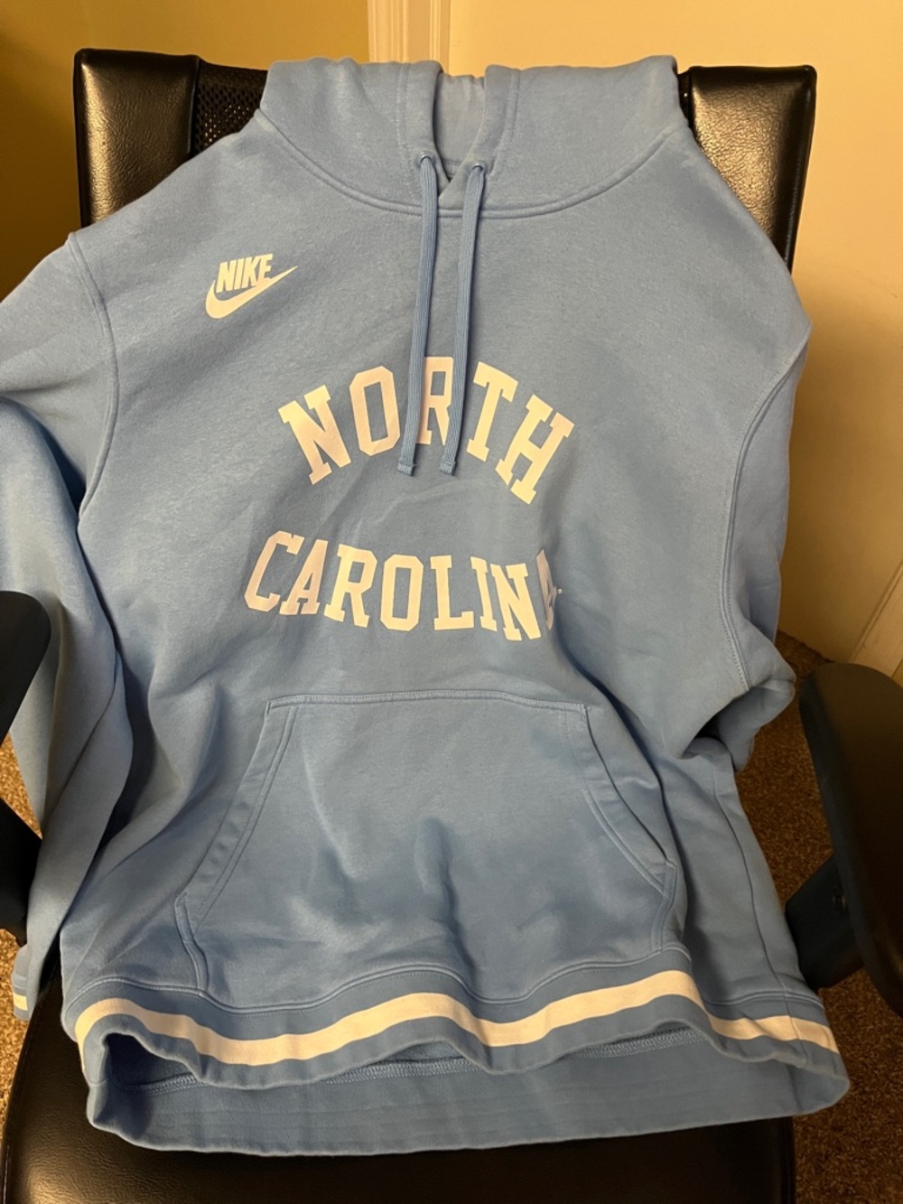 Nike Light Blue North Carolina Pullover Hoodie